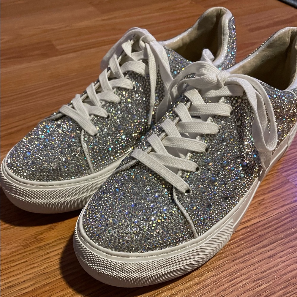 Betsey Johnson sparkly sneakers